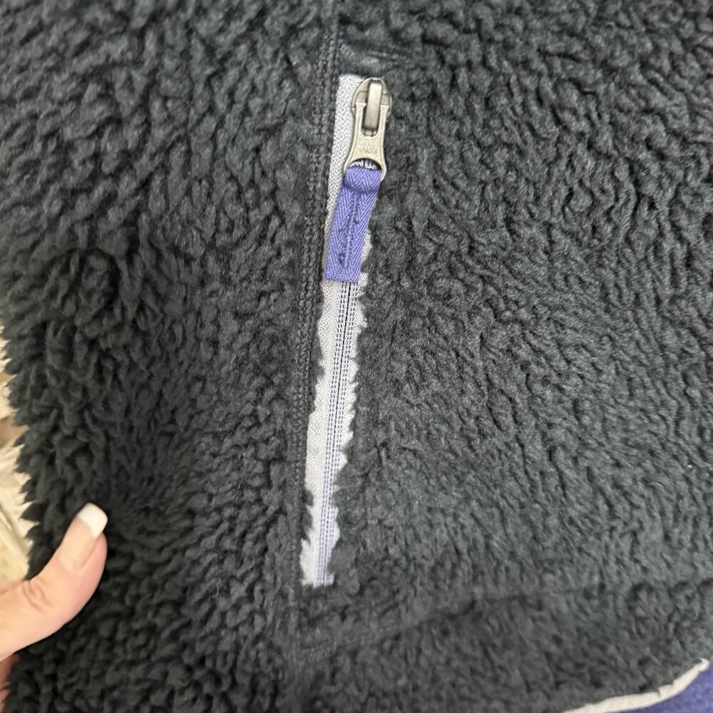 L.L. Bean Women's MOUNTAIN PILE FLEECE VEST Size XL Black Sherpa Zip Pockets NEW - Picture 5 of 11